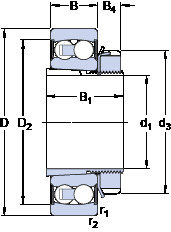 roulements 2310 E-2RS1KTN9 + H 2310 SKF