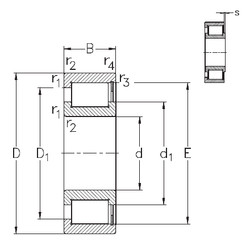 підшипник NCF1888-V NKE