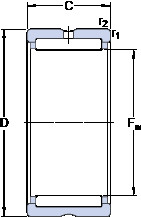 Bantalan RNA 69/28 SKF