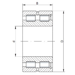 Rolamento NNCF5015 V ISO