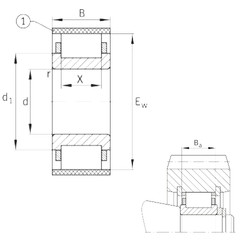 Bantalan RN2207-E-MPBX FAG