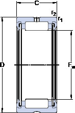 Bantalan RNA 4910.2RS SKF