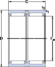 Bantalan RNA 69/32 SKF