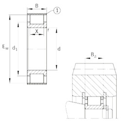 Bantalan RSL182208-A INA