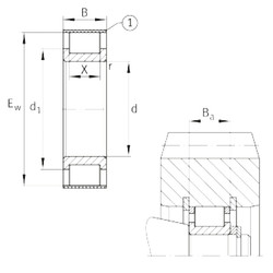 Bantalan RSL182316-A INA