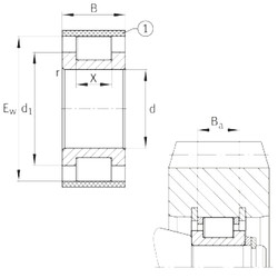 Bantalan RSL183028-A INA