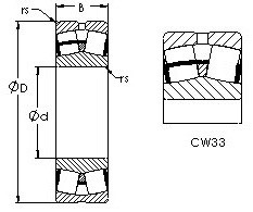 Подшипник 24068CAW33 AST