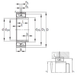 Подшипник 24180-B-K30+AH24180 FAG