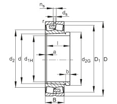 Подшипник 24064-E1A-K30-MB1 + AH24064-H FAG