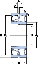 Rolando BS2-2222-2RS5K/VT143 SKF