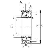 Подшипник WS22210-E1-2RSR FAG