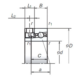 roulements 70BNR10XE NSK