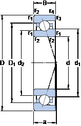 roulements 7003 CE/HCP4A SKF