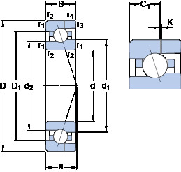 roulements 709 CE/HCP4AH SKF