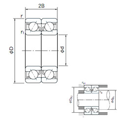 roulements 7040DB NACHI