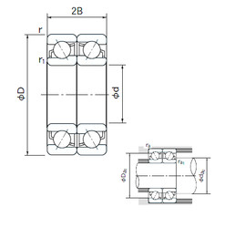 roulements 7040DF NACHI