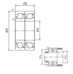 roulements 7040DT NACHI