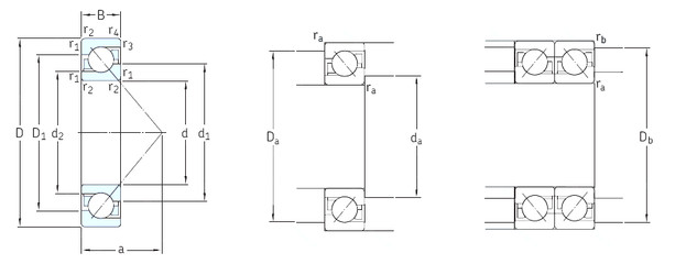 roulements 7052BGM SKF