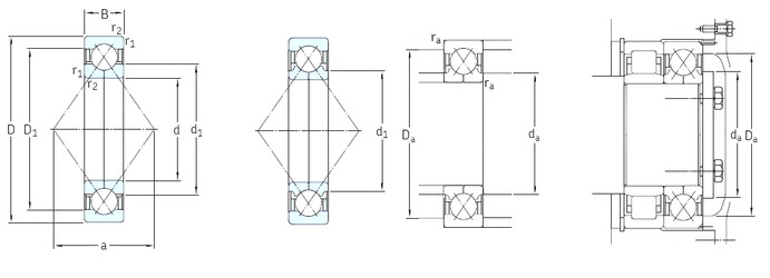 підшипник QJ207N2MA SKF