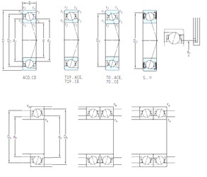 підшипник S71910 ACE/P4A SKF