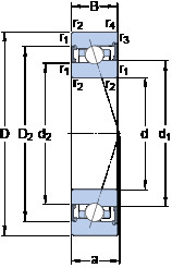 підшипник S7014 CB/HCP4A SKF