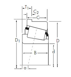 ตลับลูกปืน X32048XRA/Y32048XR Timken