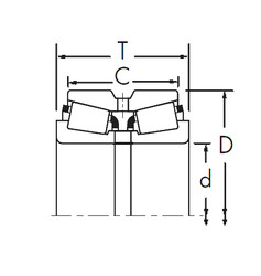 ตลับลูกปืน 87750/87112DC+X1S-87750 Timken