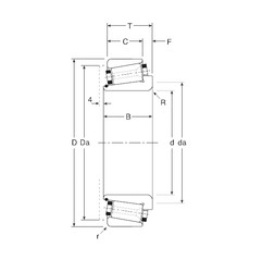 Rodamiento 323406XS/323549X Gamet