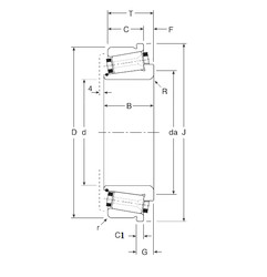 Rodamiento 323396XS/323549XC Gamet