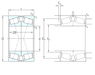 Rodamiento 32960/DF SKF