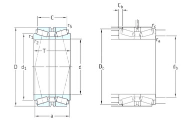 Bantalan 32936T135/DBC260 SKF