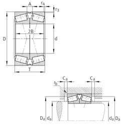 Bantalan 32964-N11CA-A600-650 FAG