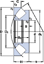 підшипник 29392 SKF