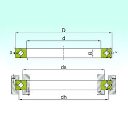 підшипник CRBH 13025 A ISB