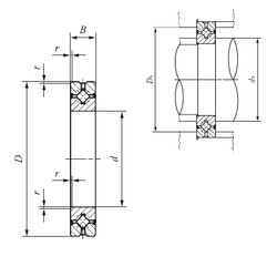 підшипник CRBH 7013 A UU IKO