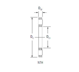 підшипник NTH-3662 Timken