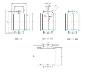 ตลับลูกปืน GEZM304ES-2RS SKF