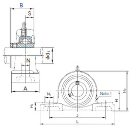 Bantalan UCPX20 NACHI