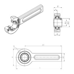 Bantalan UCSP208 SNR