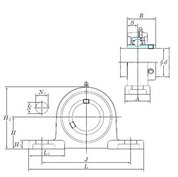 Bantalan UCSP209H1S6 KOYO