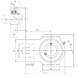 Bantalan UCT216 ISO