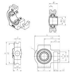 Bantalan UCT203 SNR