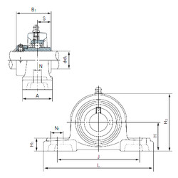 підшипник UGP211 NACHI