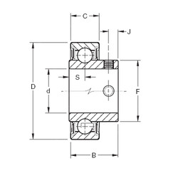 Подшипник YA012RR Timken