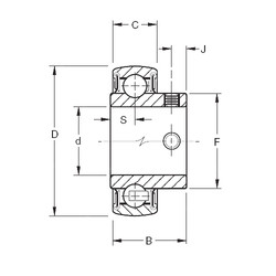 Подшипник YA107RRB Timken