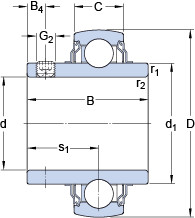 підшипник YAR 212-2FW/VA228 SKF