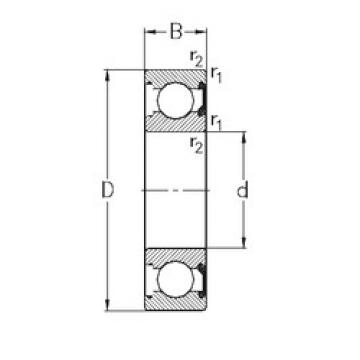 Bantalan 6022-2RSR NKE