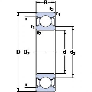 підшипник W 6001-2Z SKF