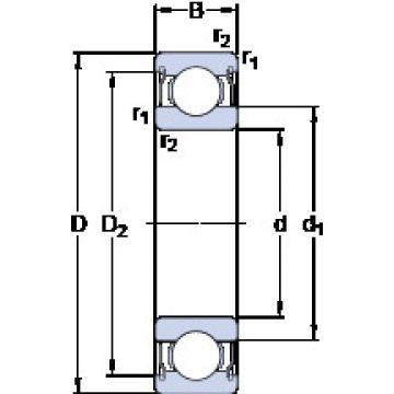 Bantalan D/W R1-4-2ZS SKF