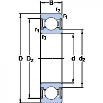 Bantalan D/W R4A-2RZ SKF